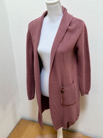 Lange Strickjacke altrosa NEU (Einheitsgrösse)
