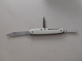 Taschenmesser weiss mit Korkenzieher rostfrei gebraucht
