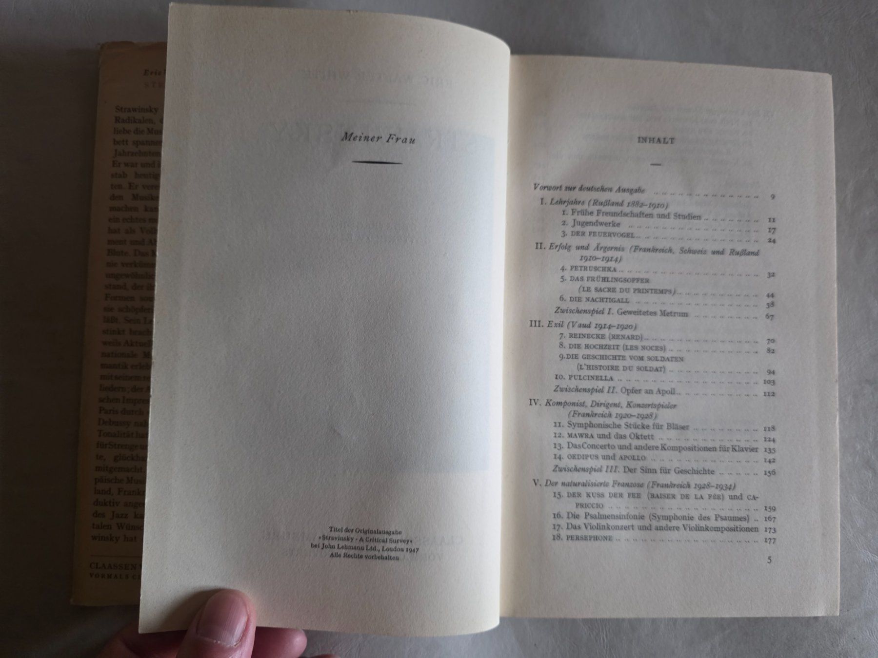 Libri: Eric Walter White - STRAWINSKY - 1947 – Usato da Walterswil BE venduto da Lonitti 8