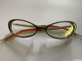 BCPC Brille, neuwertig, trendiges Design, braun-orange