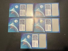 Swiss Crypto: Set ID 1 bis ID 5 tadellos ** inkl. NFT