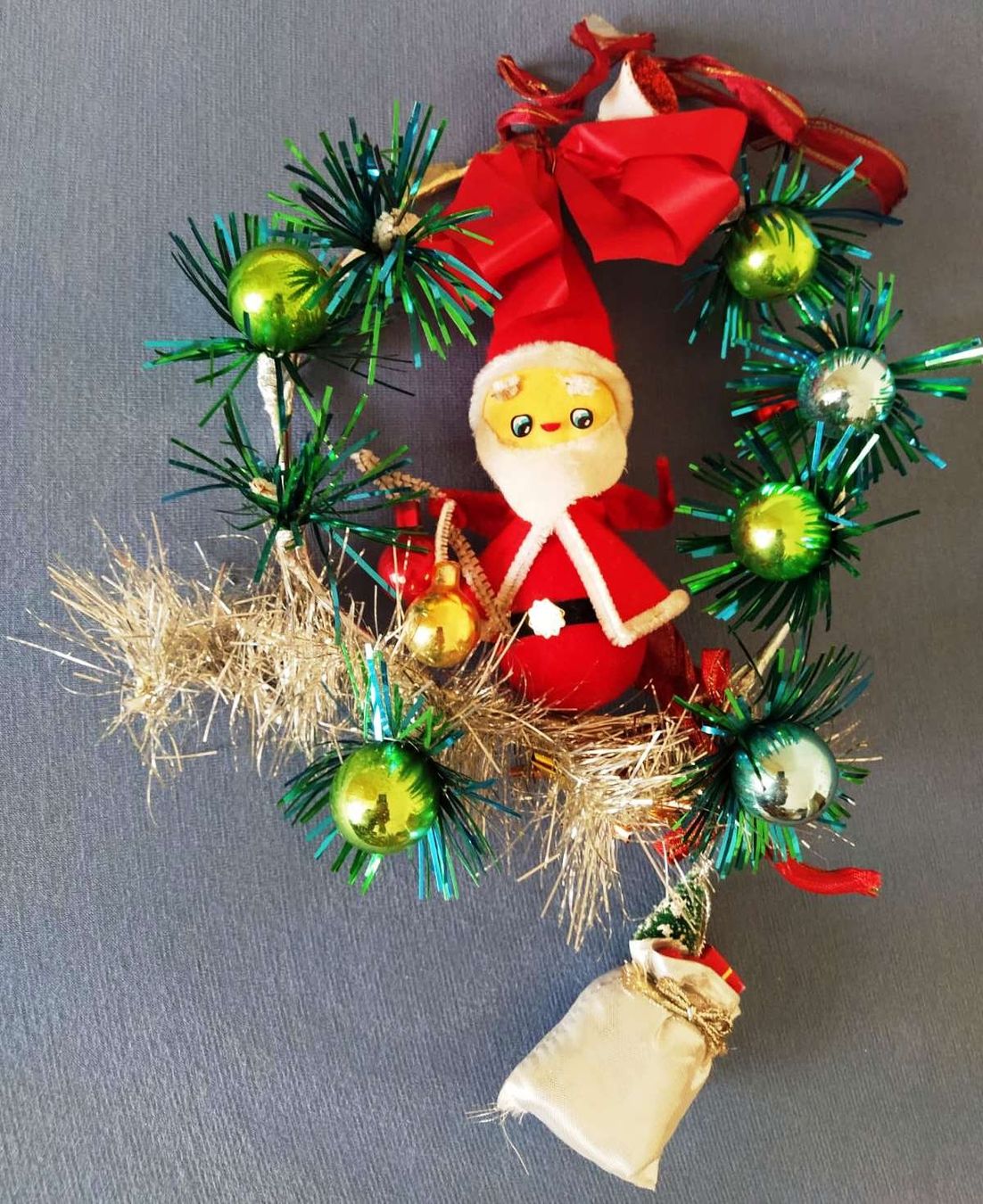 Tutte le decorazioni: Weihnachtskranz / Tür Kranz mit Samichlaus- - 22 cm x 16 cm – Nuovo (secondo la descrizione) da Zürich venduto da 1980ale