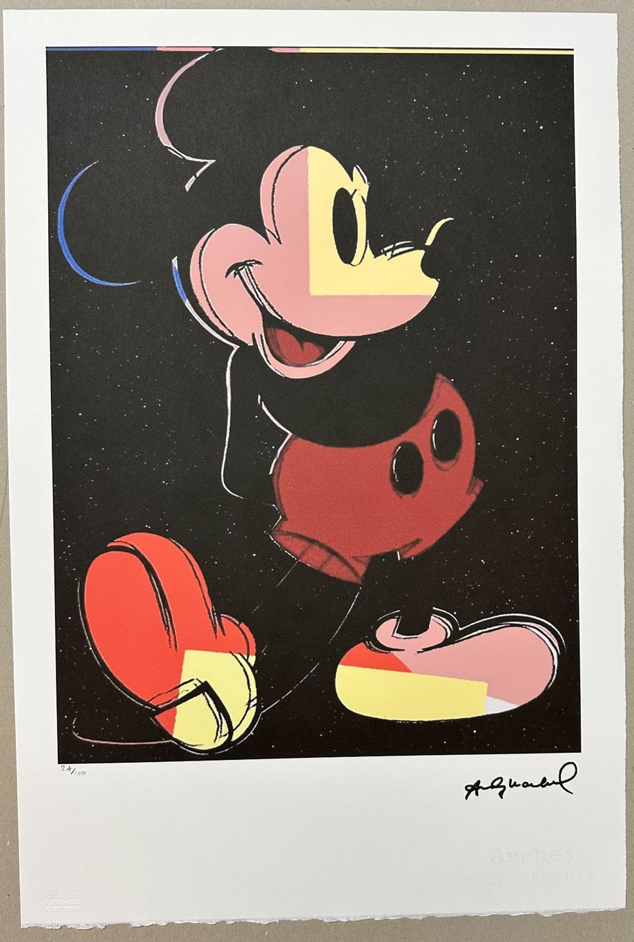 Poster & Bilder: Andy Warhol: Mickey Mouse, POP Art 24/100 – Neu (gemäss Beschreibung) aus Meilen von Smgdesign