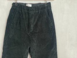 Pantalon Gabi Toast velours côtelé vert foncé 36