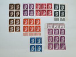 Deutsches Reich Briefmarken Adolf Hitler Blöcke postfrisch