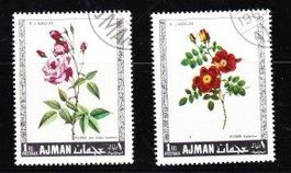 Série 2 timbres UAE - Ajman - 1969 - Obl.