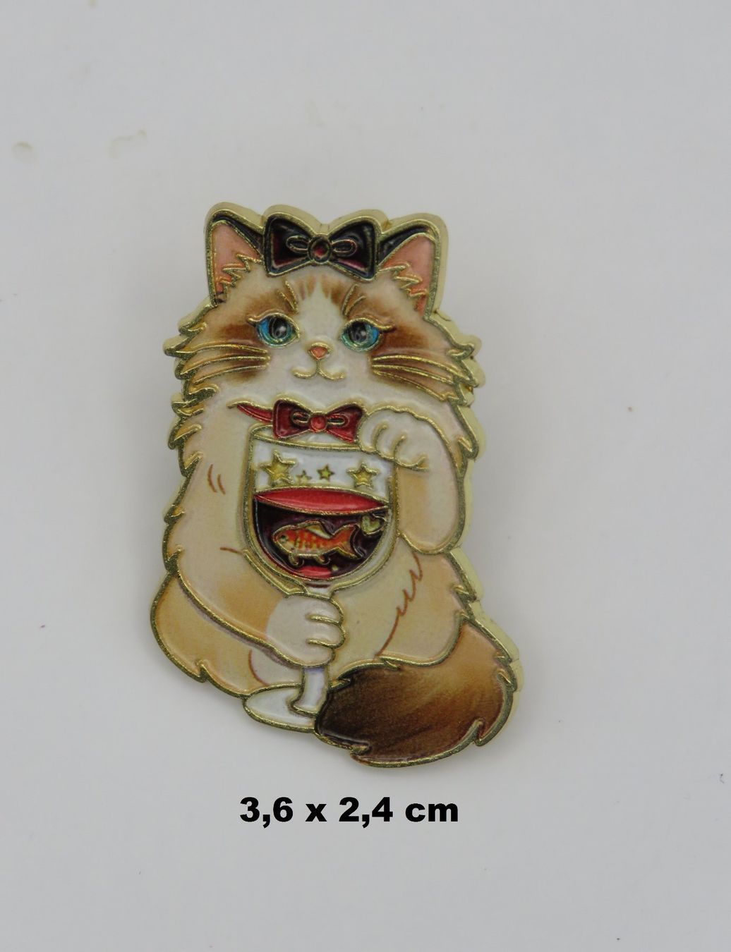 Spille & Fermagli: Set mit 3 süssen KATZEN - Pins - Neu - der Hingucker – Nuovo e nell'imballaggio originale da Grenchen venduto da Yamahwildstar16 3