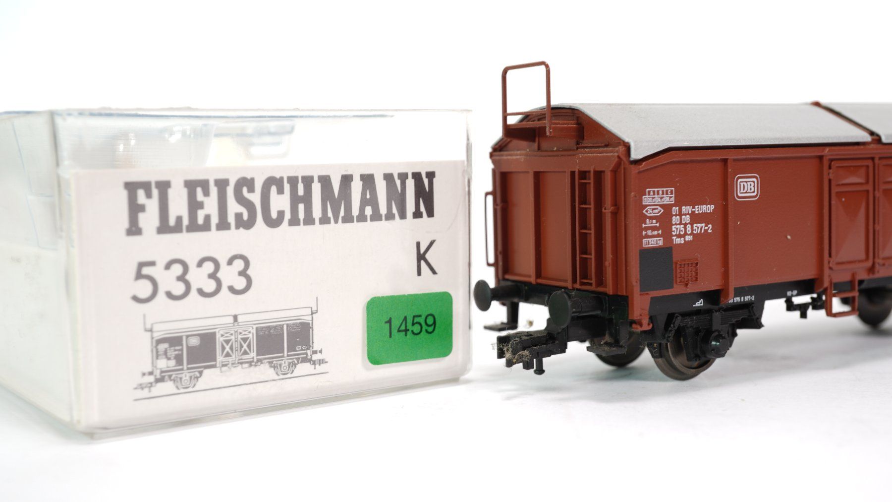 Fleischmann Modellini di ferrovie: e70 Fleischmann 5333 Güterwagen Schiebeda | Spielware | 1459 – Usato da Thun venduto da evinka_gmbh