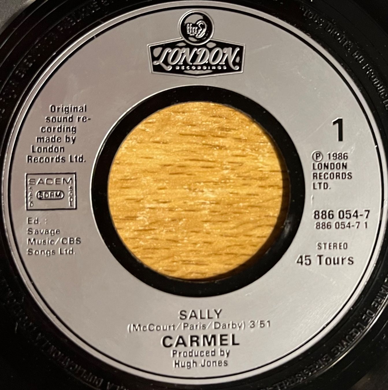 Schallplatten: CARMEL - SALLY – Gebraucht aus Bussigny von vinyl-pas-cher 2