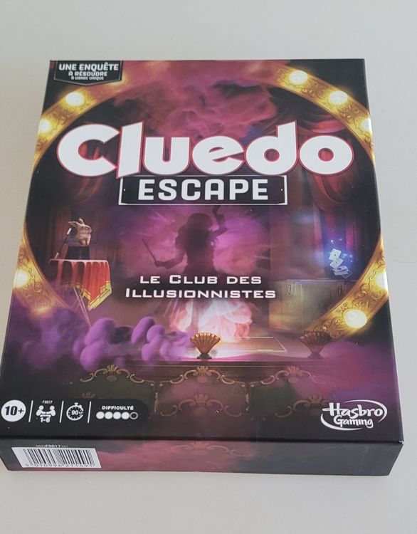 Hasbro Gaming Cluedo Escape Le Club Des Illusionnistes - Jeu Détective Escape Game - Version Française