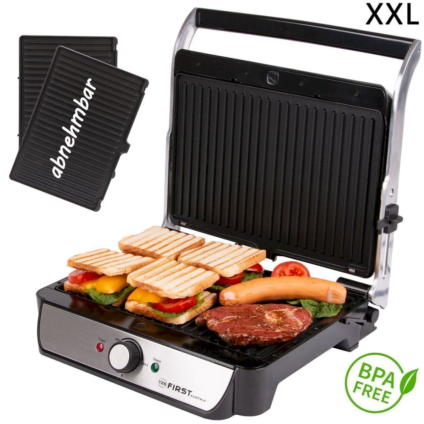Grills: TZS First Austria FA-5344-2 Kontaktgrill – Neu und originalverpackt aus Bottighofen von zaap
