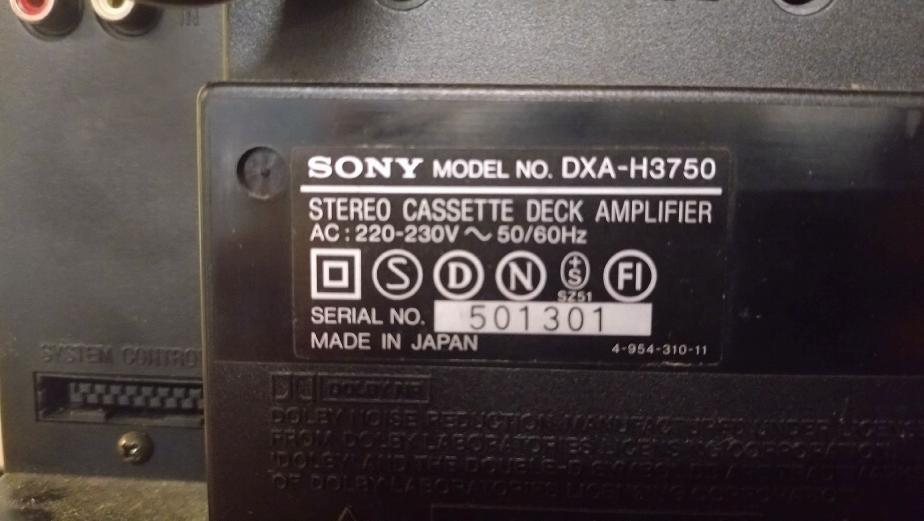 Sony Multimediaplayer & Streamer: Système Hi-Fi Sony MHC-3750  – Defekt aus Farvagny-le-Grand von LaCaverne 3