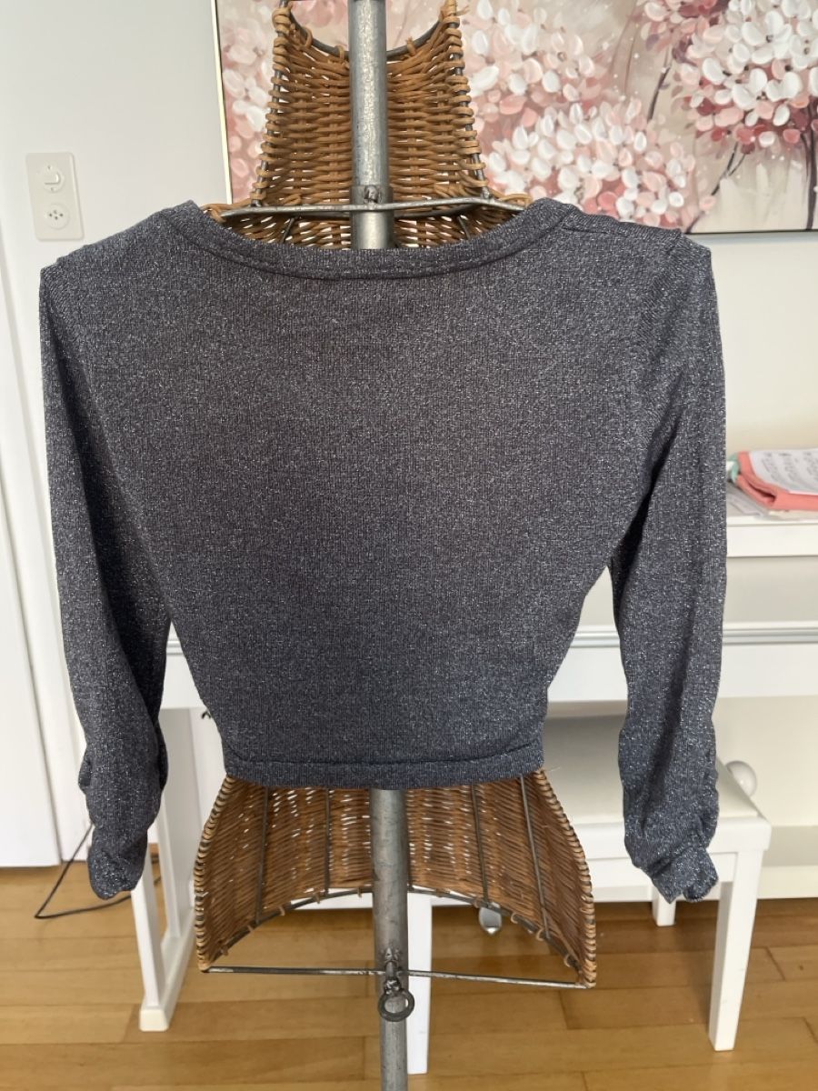 Boléros: Bolero mit Glitzerfaden, grau, Vila, S  – D'occasion à Solothurn par Bobesch08 4