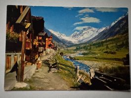 BLATTEN - Lötschental mit Lötschenlücke - Ansichtskarte