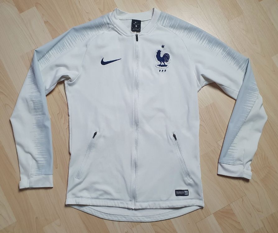 Nike 2018 Frankreich Fussballjacke Gr. S weiss Dri FIT Kaufen auf Ricardo