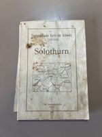 Topographische Karte Solothurn 1936