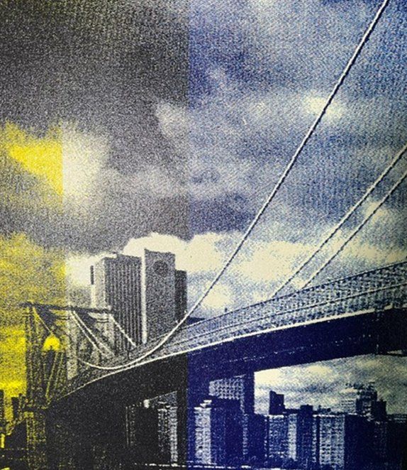 Dipinti: Brooklyn Bridge von Steve Kaufman – Usato da Basel venduto da wafcs 2