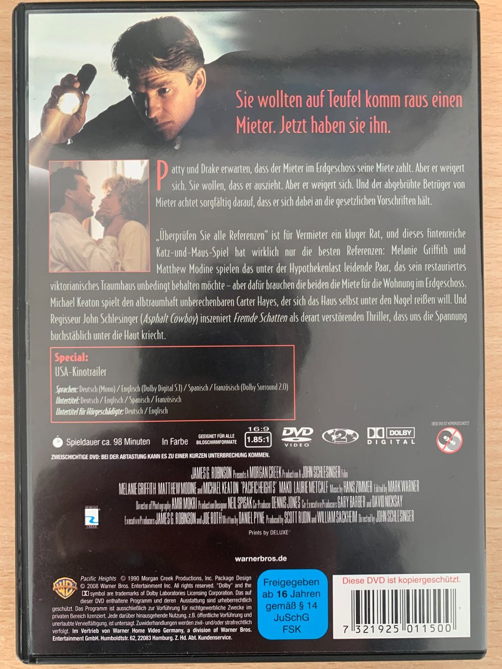 Tous les DVDs: Fremde Schatten (Pacific Heights) – D'occasion à Zürich par recordman01 1