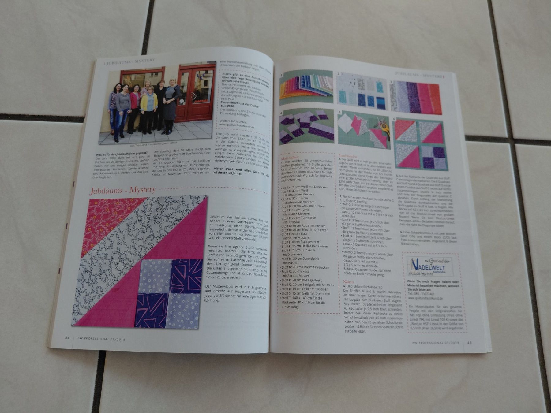 Riviste & Magazine: Patchwork Professional Magazine - 2 Ausgaben zu verkaufen – Usato da Winistorf venduto da acreativ4 1