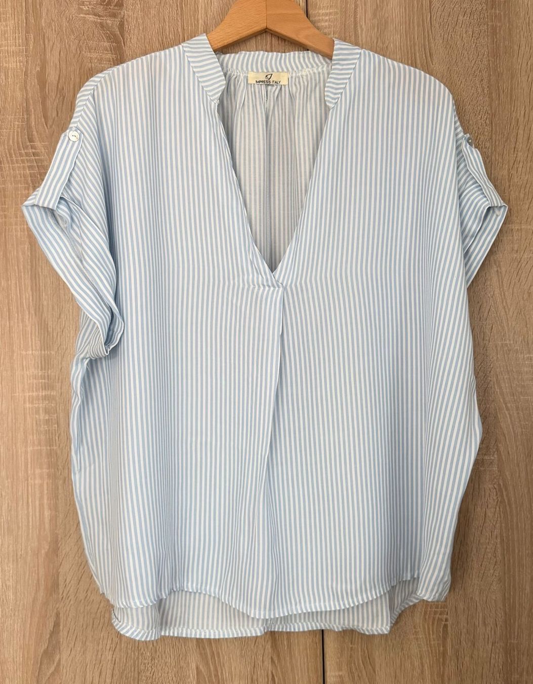 Camicette: Blusen Top Shirt hellblau weiss Grösse 46 – Usato da Nussbaumen AG venduto da brigitebardot 4