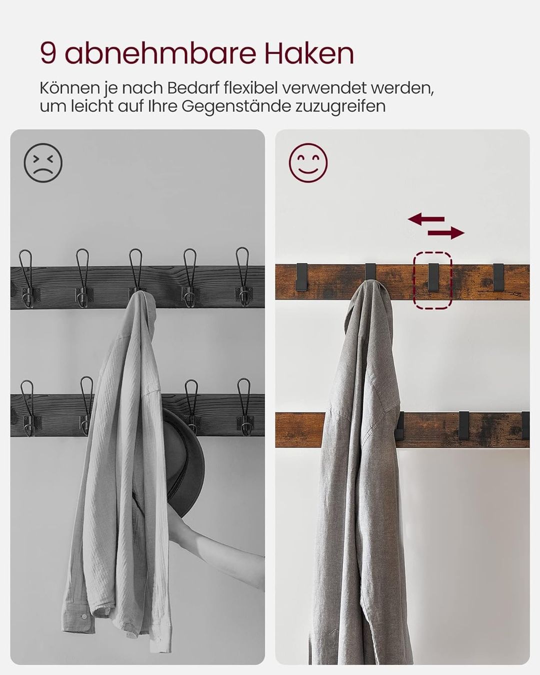 Guardaroba: VASAGLE Garderobenständer 84x33,7x183cm – Nuovo e nell'imballaggio originale da Bottighofen venduto da zaap 3