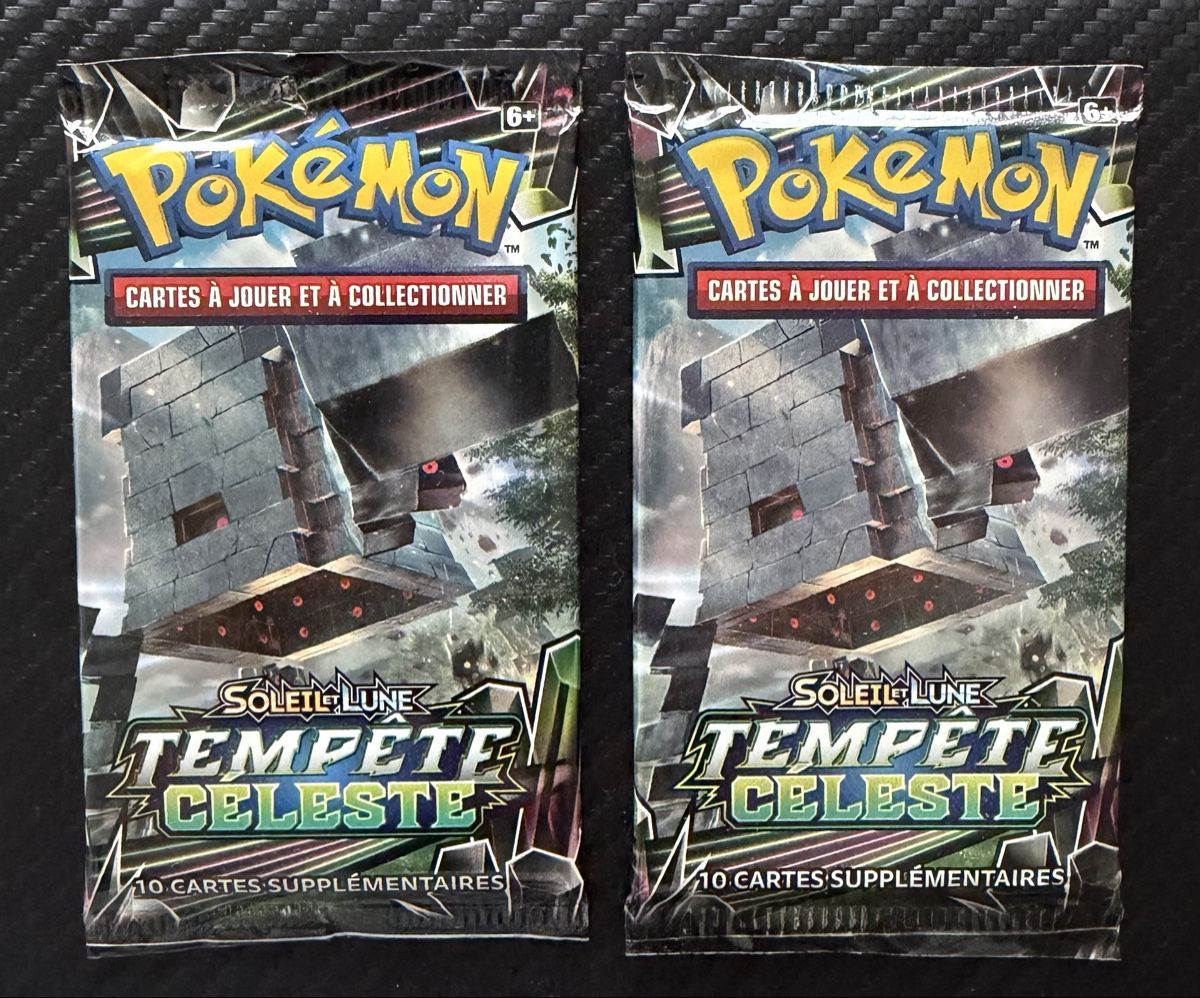 Pokémon Carte collezionabili: Pokémon 2x Boosters Tempête Céleste FR Scellé Neuf – Nuovo e nell'imballaggio originale da La Chaux-de-Fonds venduto da CatchEmCardzz