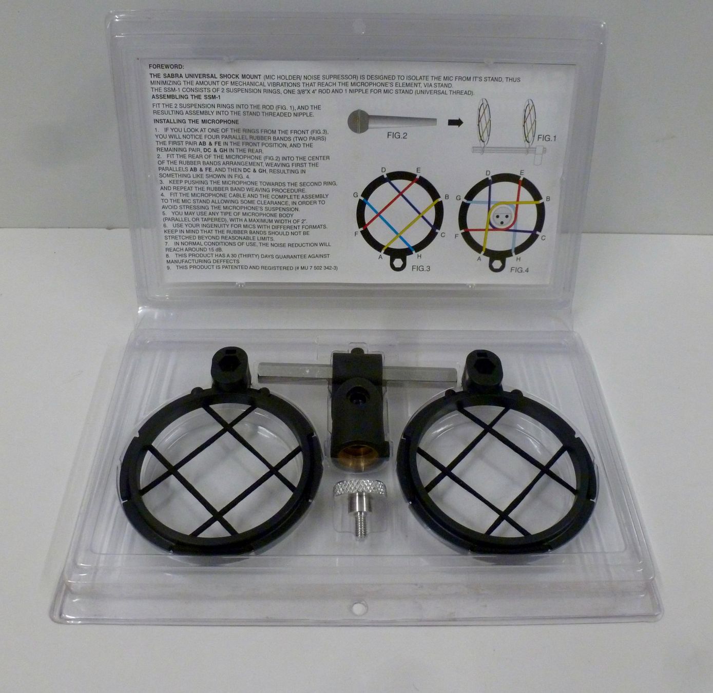 Supporti a parete: MIKROFONSPINNEN HALTERUNG SABRA SSM SHOCKMOUNT – Nuovo e nell'imballaggio originale da Dietikon venduto da Ilsru
