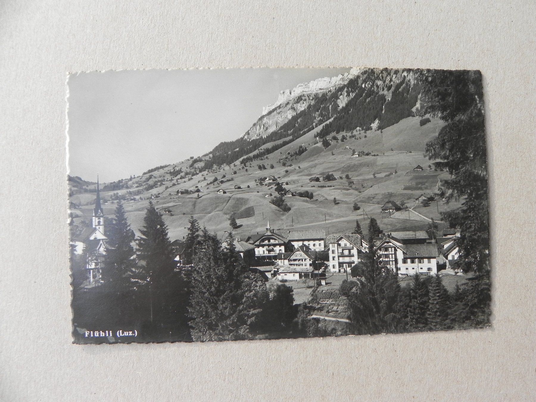 Cartoline postali: Ansichtskarte Karte Flüehli LU Luzern ca. 1940 – Usato da Siebnen venduto da krimsie