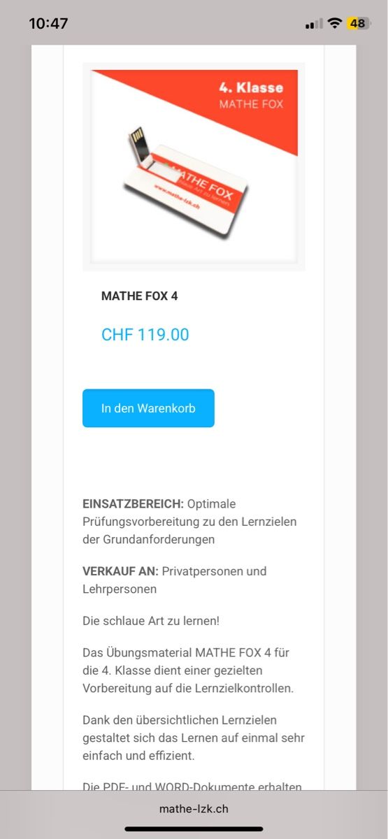 Chiavette USB: Mathe Fox 4 Klasse – Usato da Benglen venduto da lub_pf6p 3