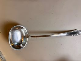 B.S.F. Große Suppenkelle Rokoko-Stil – 90er Silber fli