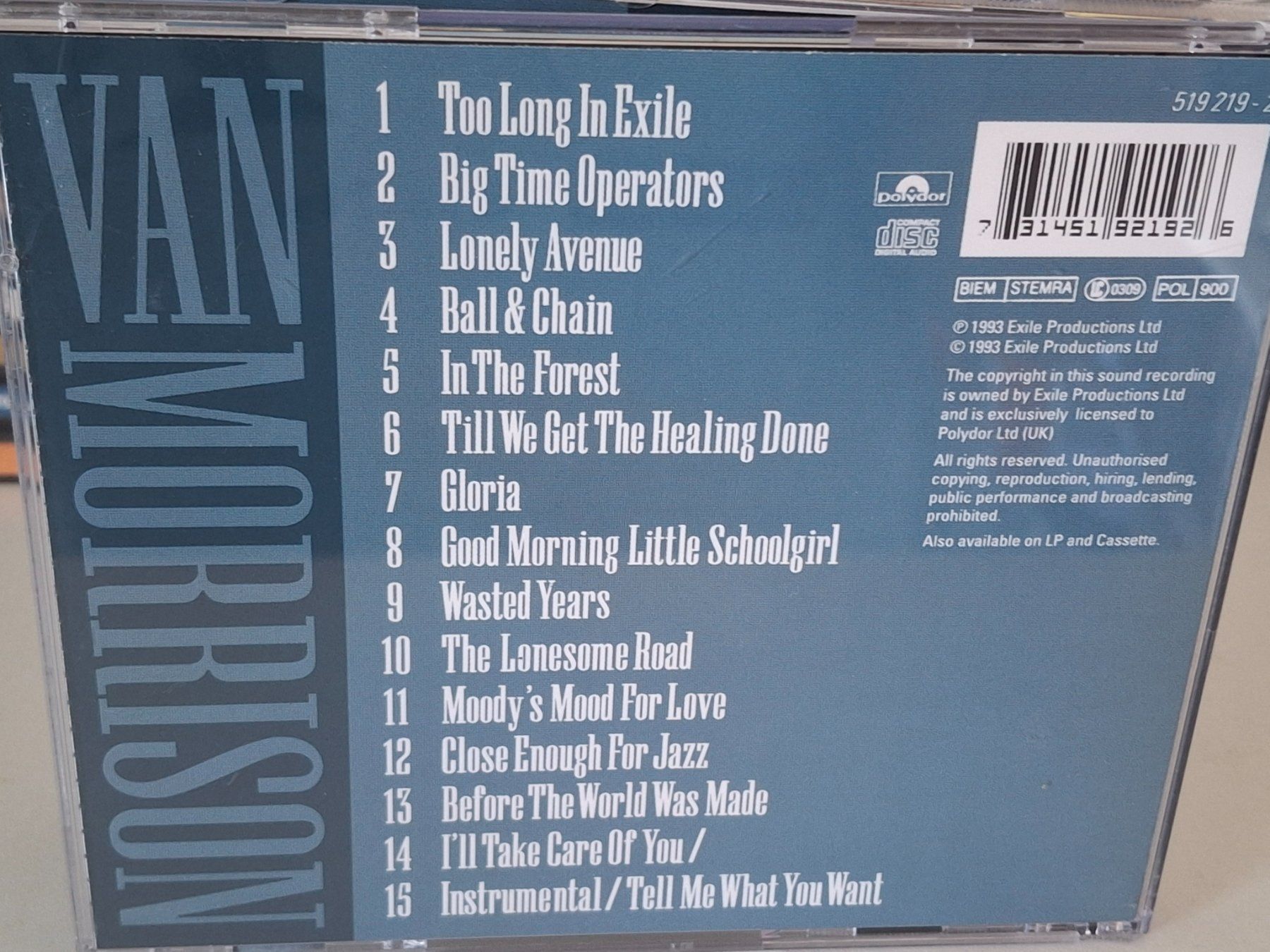 CD: CD Van Morrison -Too Long In Exile – Usato da Aarberg venduto da Jackup1 1