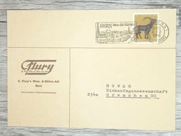 TR17 Enveloppe + Timbre Suisse 1968
