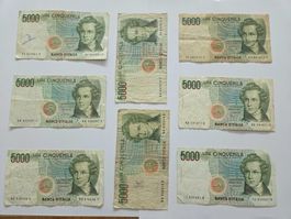 Banknoten aus Italien