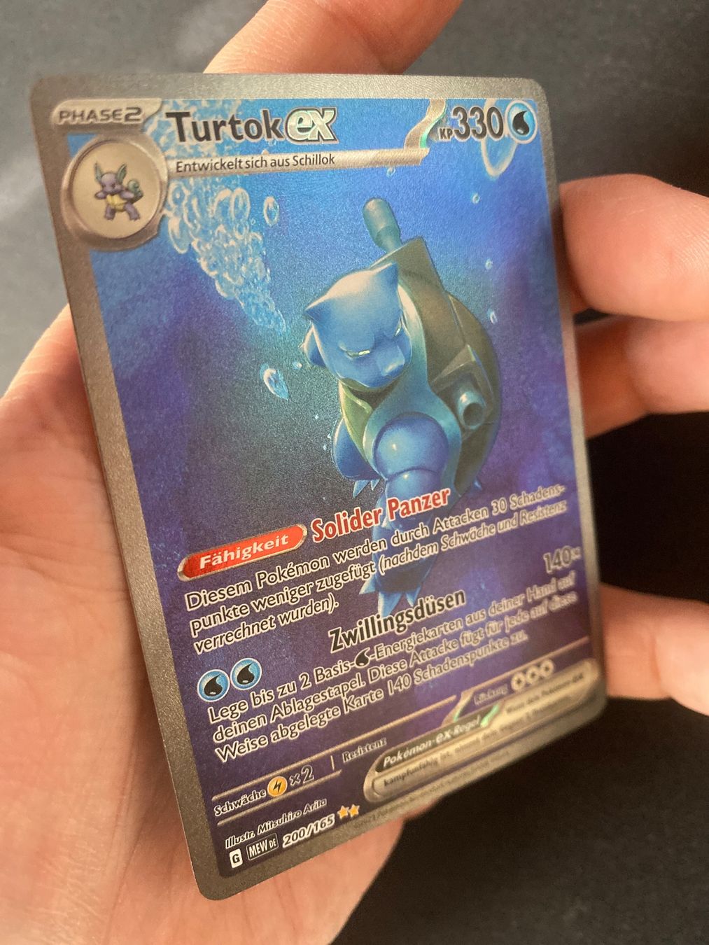 Pokémon Sammelbilder & Trading cards: Turtok ex 200 - Blastoise ex - Tortank - MEW 151 - DE – Neu (gemäss Beschreibung) aus Hausen AG von Shrade 1