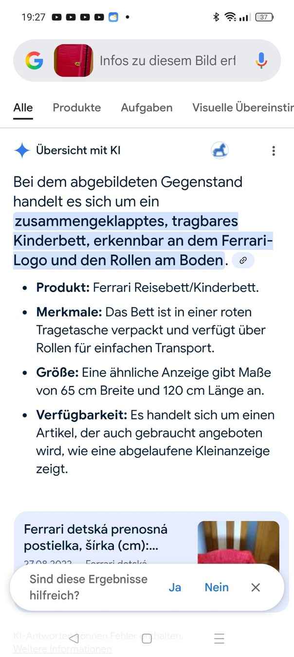 Letti: Kinder Bett, Mobil Camping Ferrari – Nuovo (secondo la descrizione) da Nuglar venduto da Danivenividiundeasy 2