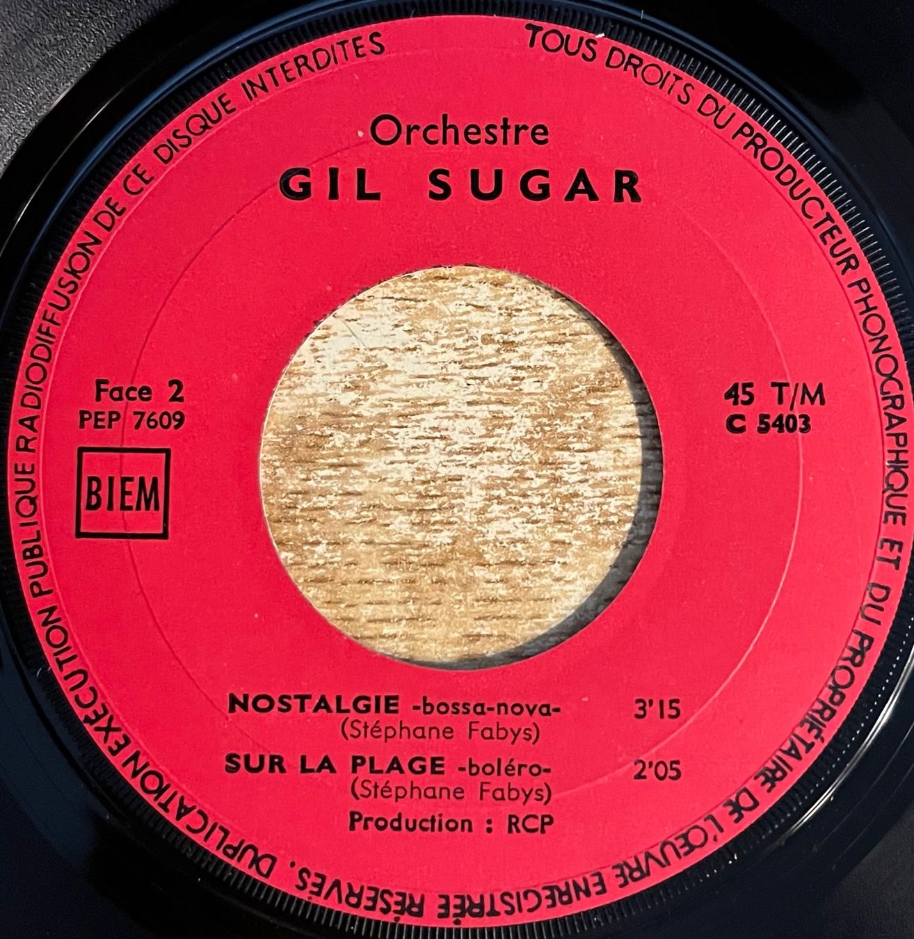 Schallplatten: GIL SUGAR - WEEK-END – Gebraucht aus Bussigny von vinyl-pas-cher 3