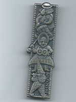 Fasnachtsplakette Basel, "Blaggedde" 1969 (Silber)