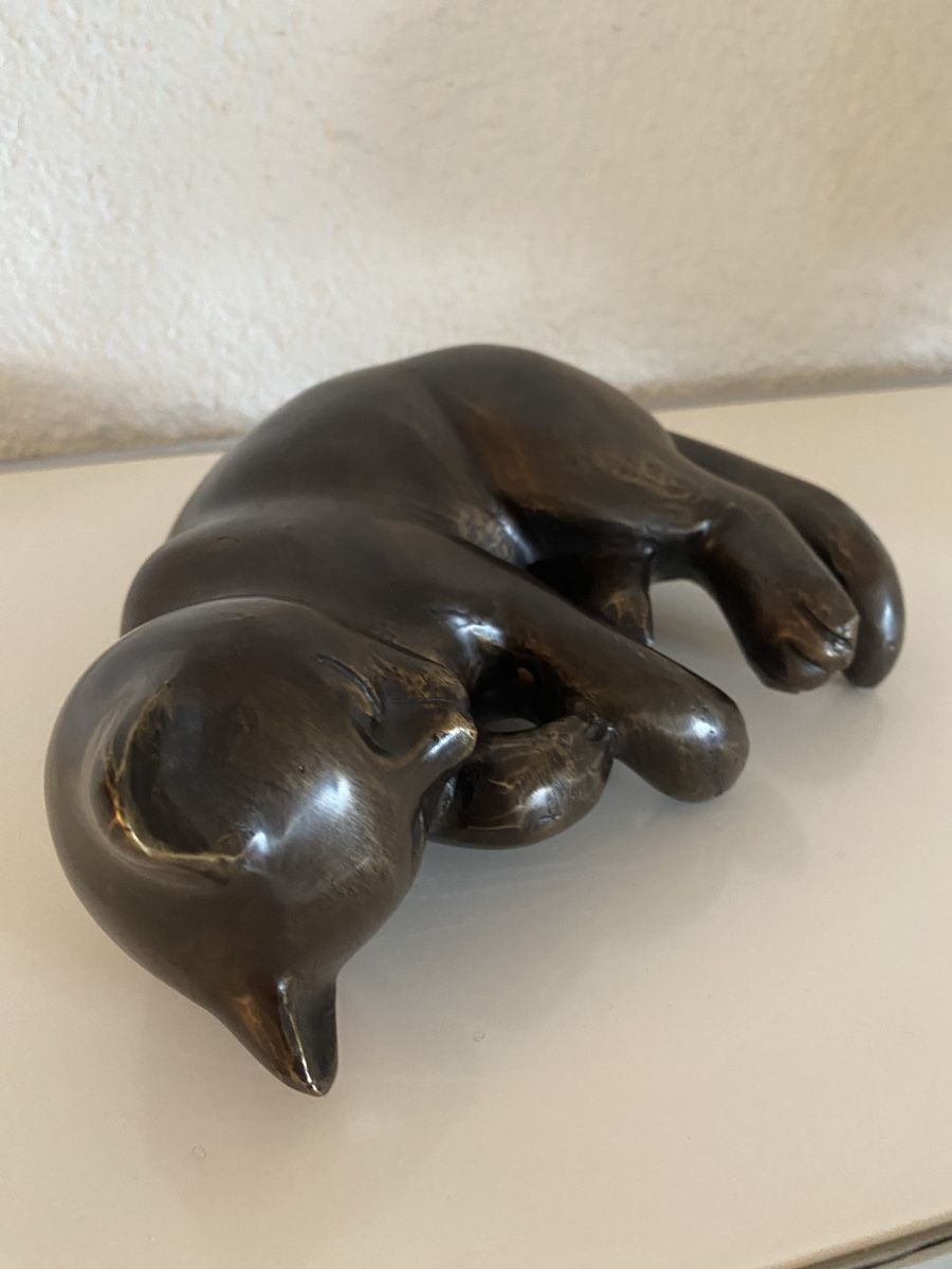 Sculture & Statue: Bronze Katze schlafend – Nuovo e nell'imballaggio originale da Zürich venduto da eileenchen1 7