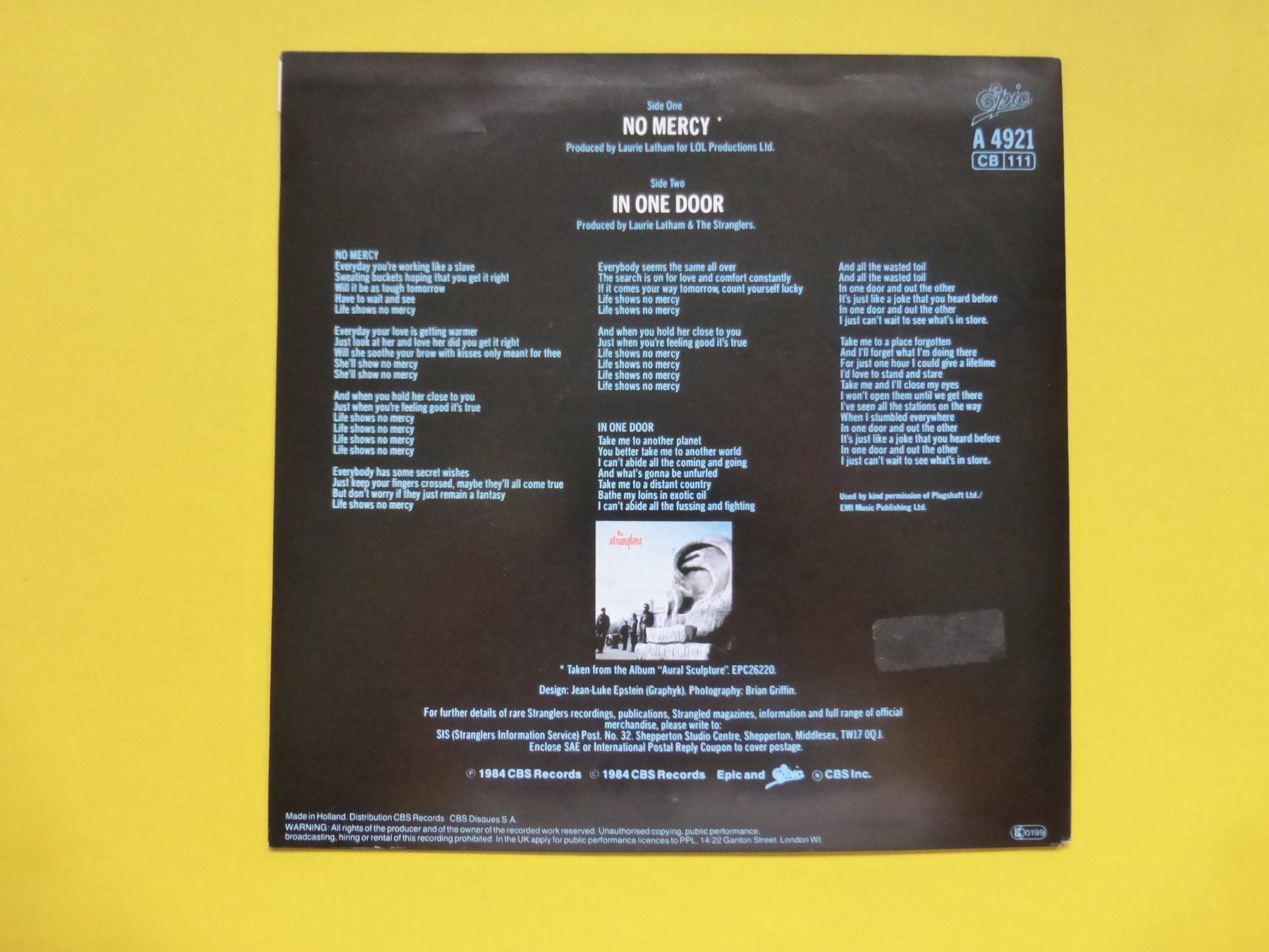 Dischi in vinile: The Stranglers – No Mercy – Usato da Zürich venduto da Swiss57 1