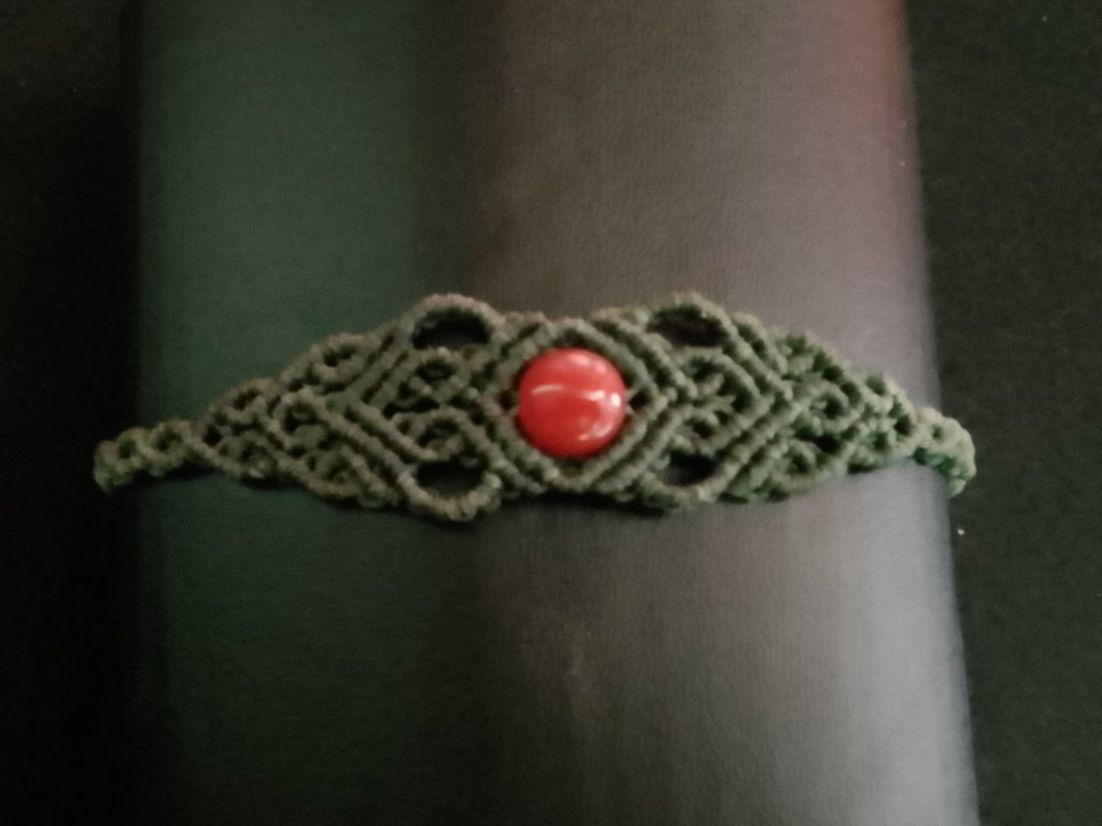 Bracciali & Braccialetti: handgemachtes Makramee Armband mit Karneol – Nuovo (secondo la descrizione) da Pfäffikon ZH venduto da Emporos_42