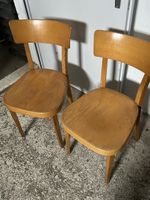 Lot de 2 chaises vintage en bois, style bistrot, REM-19