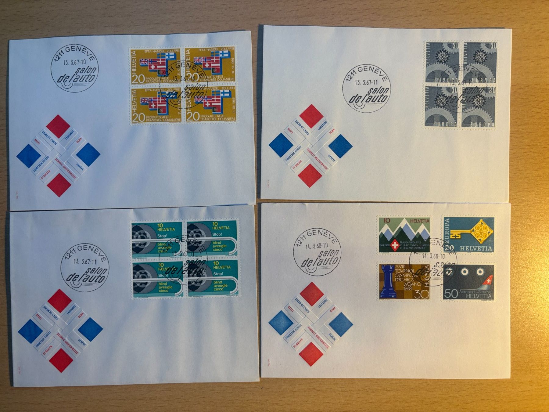 Alle Briefmarken: Kleines Lot Autosalon Spezialbriefe & Oldtimer-Postkarten – Gebraucht aus Ins von marbodan 3