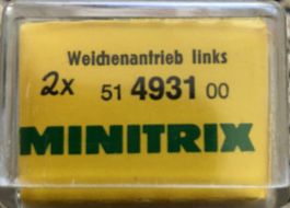 Minitrix 4931 Weichenantriebspaar links