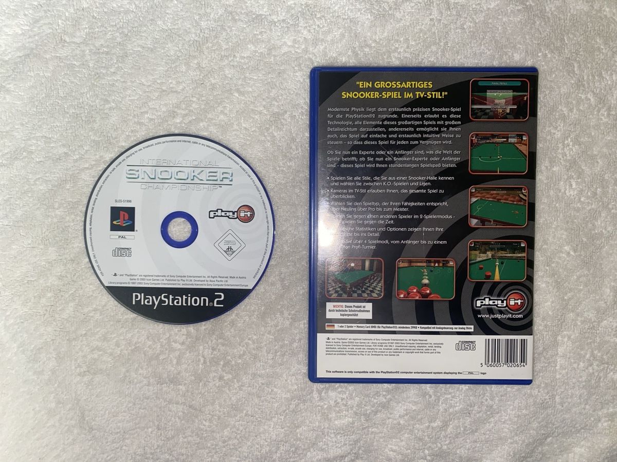 Sony Giochi: International Snooker Championship PS2 – Usato da Reichenbach i. K. venduto da Daniel840 1