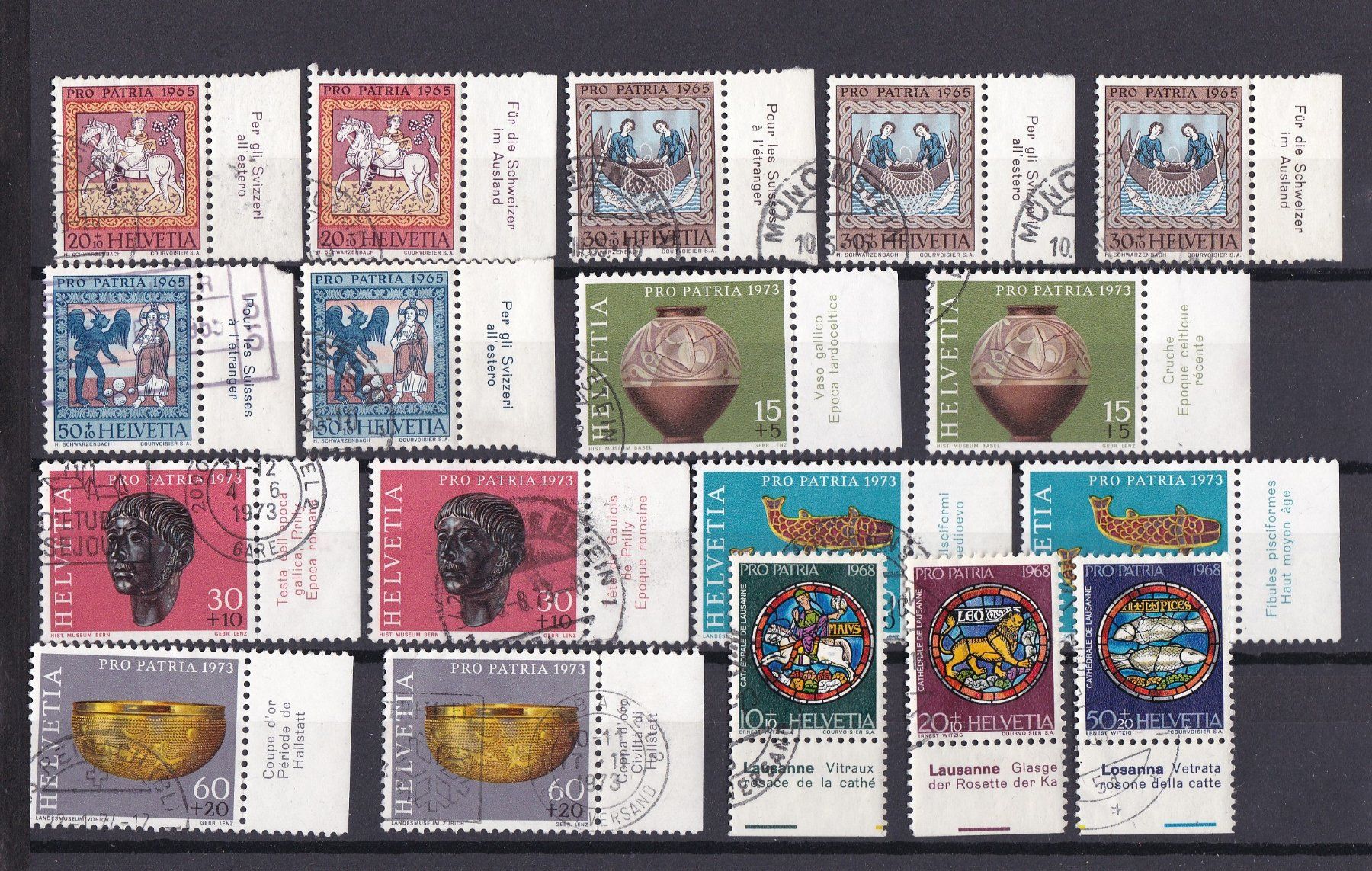 Tutti i francobolli: CH Briefmarken Lot "Anhänger" – Usato da Münchwilen AG venduto da Nesar 1