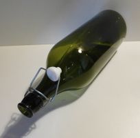 Flasche alte grüne 2 liter Flasche   38 cm hoch