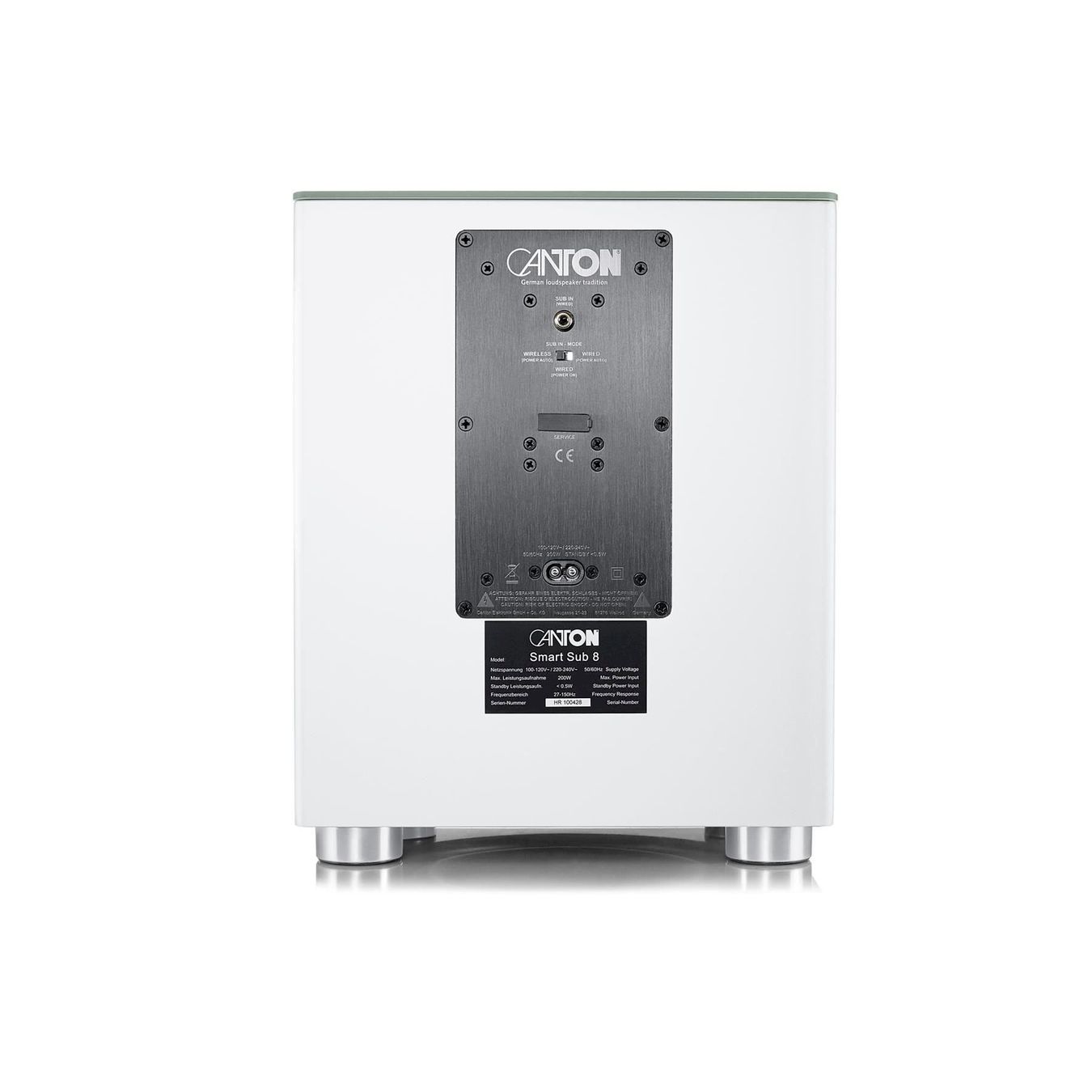 Casse acustiche: Canton Smart Sub 8 Aktiv-Subwoofer weiß – Nuovo e nell'imballaggio originale da Bottighofen venduto da zaap 3
