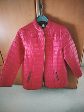 Rote wattierte Übergangsjacke Gr. 42