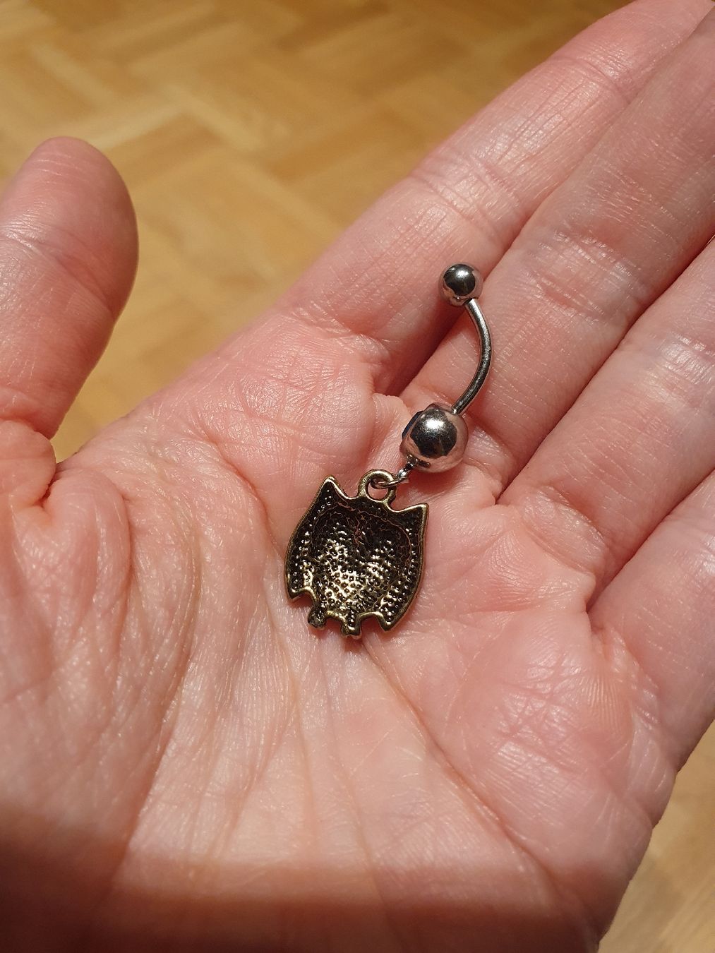 Piercingschmuck: Bauchnabelpiercing Eule mit Strass Steinen – Gebraucht aus Dietfurt von rasy11 2
