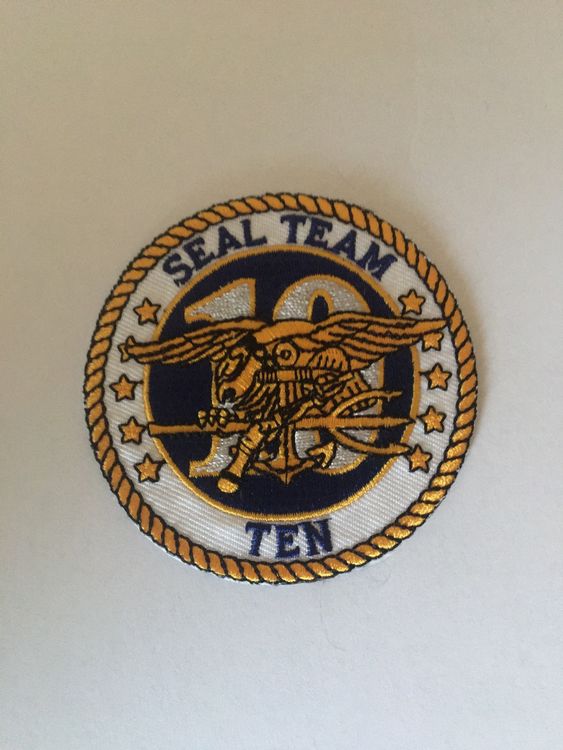 Us Marine Usn Seals Seal Team Gold Dreizack Bestickt 6,5